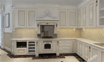 Tủ bếp cổ điển MHTB - 002