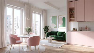 Không Gian Căn Hộ Hiện Đại Tối Giản Với Gam Màu Pastel Mềm Mại...