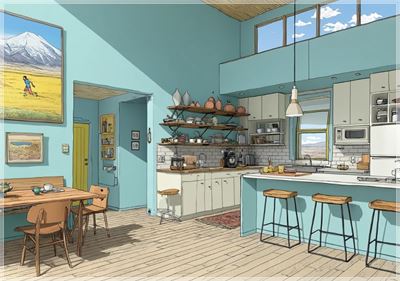 Khám Phá Cảm Hứng Mới Lạ Từ Nội Thất Bếp Với Khung Cảnh Thiên Nhiên...