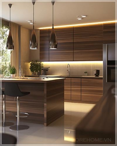 Thiết kế nhà bếp hiện đại với gỗ tự nhiên: Tạo nên không gian ấm cúng và tinh tế...