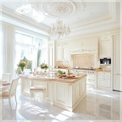 Thiết kế bếp theo phong cách Tân Cổ Điển: Sự kết hợp hoàn hảo giữa cổ điển và hiện đại...